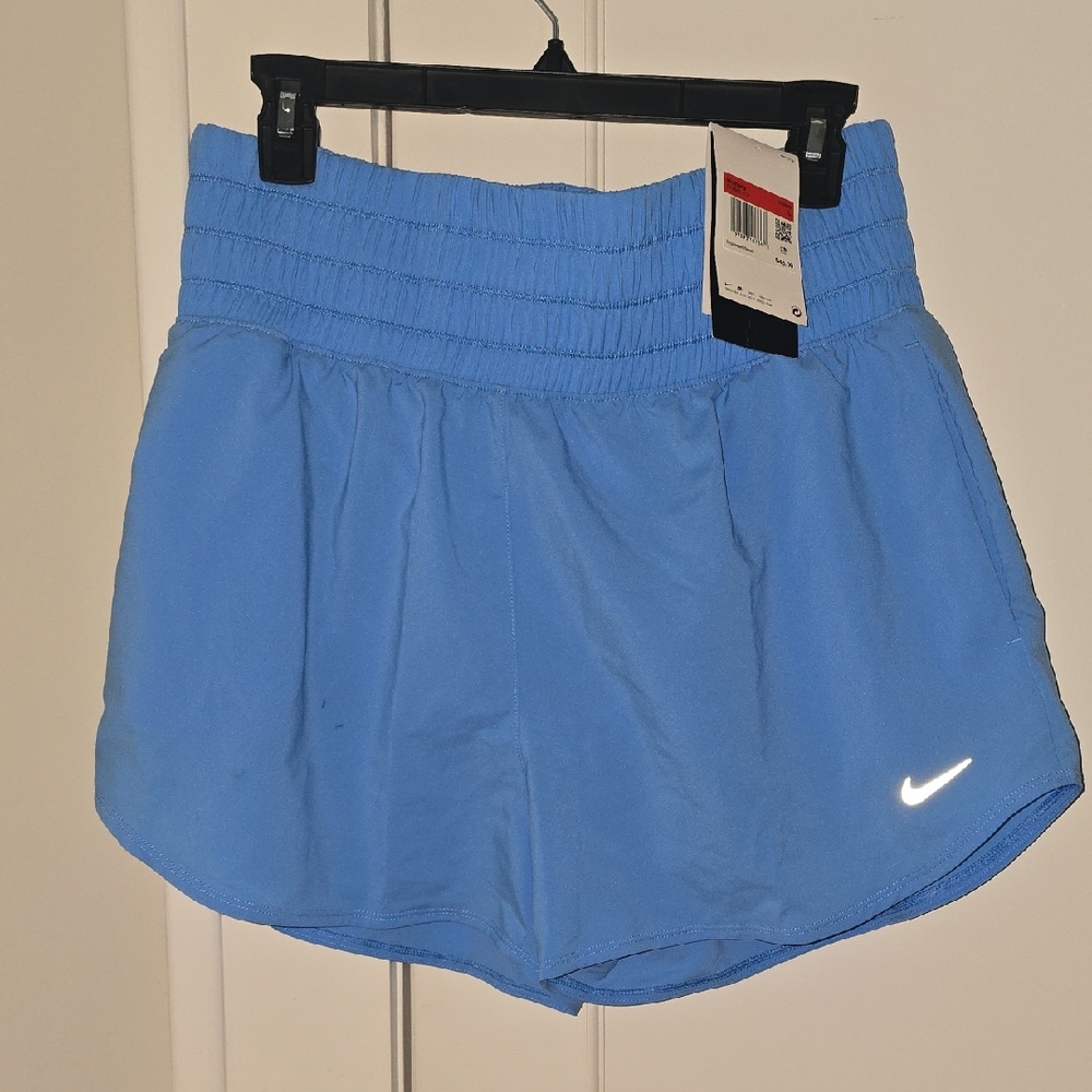 Nike Women's Light Blue Athletic Shorts